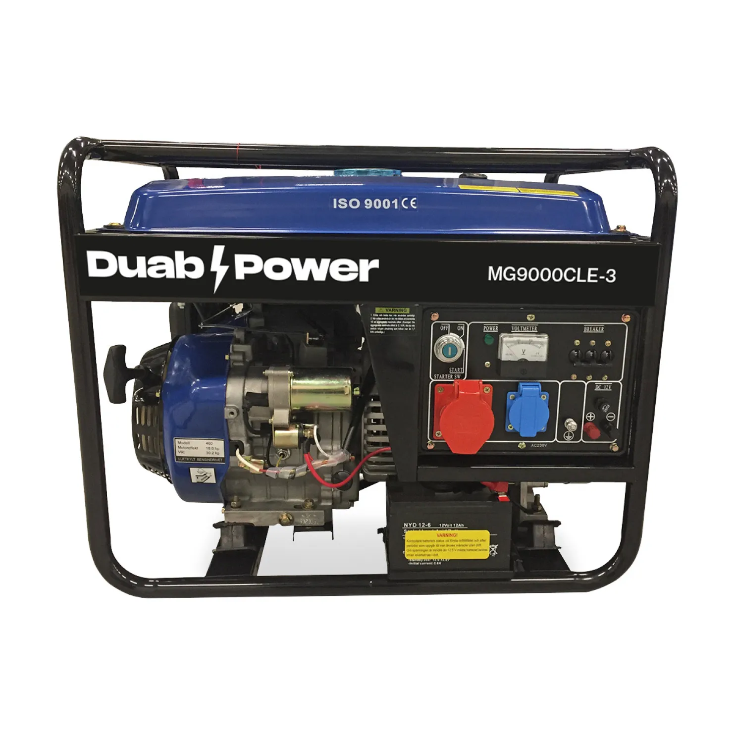 Aggregaatti Duab-Power MG9000CLE-3 1-vaihe/3-vaihe bensiini