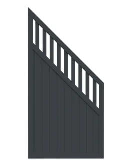 Aitaelementti Palmako Elke 3 180/90x90 cm harmaa 5 kpl/pkt