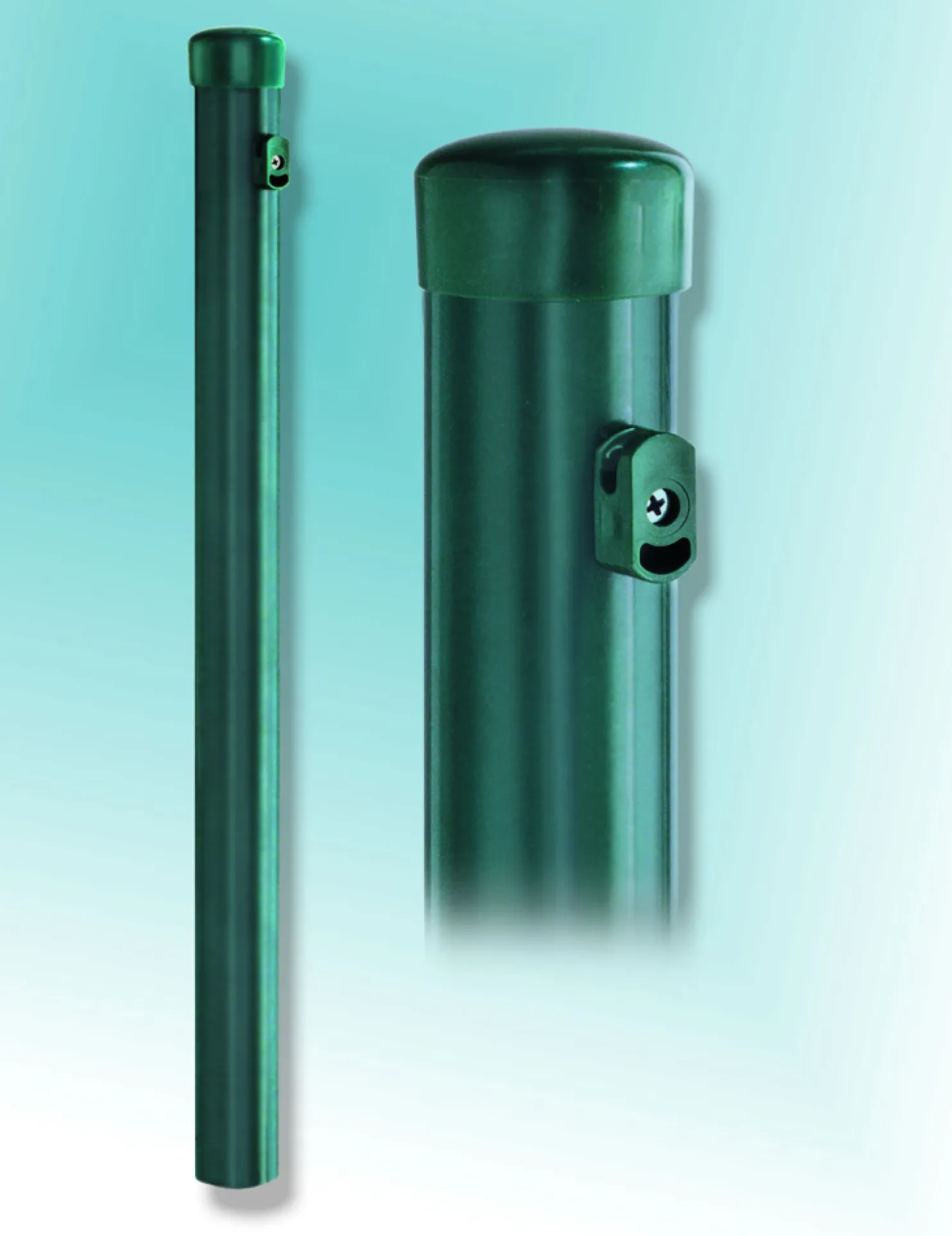Aitatolppa pyöreä 120 cm Ø 38 mm vihreä