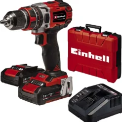Akkuiskuporakone Einhell TE-CD 18/50 Li-i BL 2x2,0 Ah akuilla