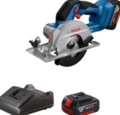 Akkukäsipyörösaha Bosch Professional GKS 18V-51 18V 2x4,0 Ah akuilla