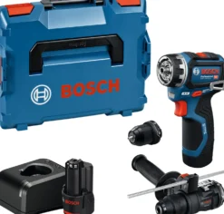 Akkuporakone Bosch Professional GSR 12V-32 FC 12V 2x2,0 Ah akuilla + 2xGFA + L-Boxx