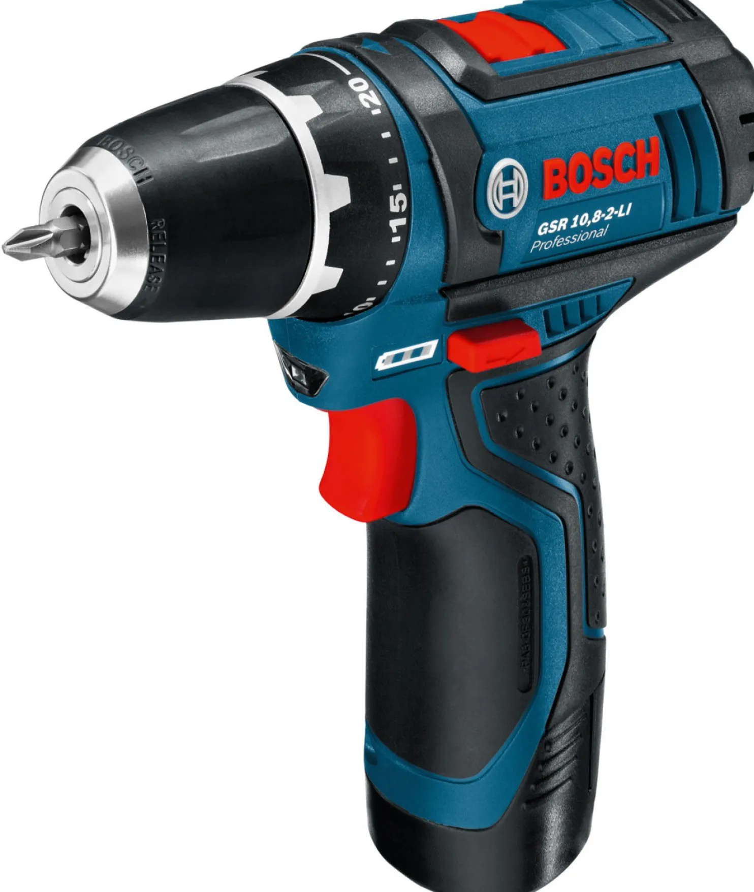 Akkuporakone Bosch Professional GSR 12V-15 12V 2x2,0 Ah akuilla + L-Boxx