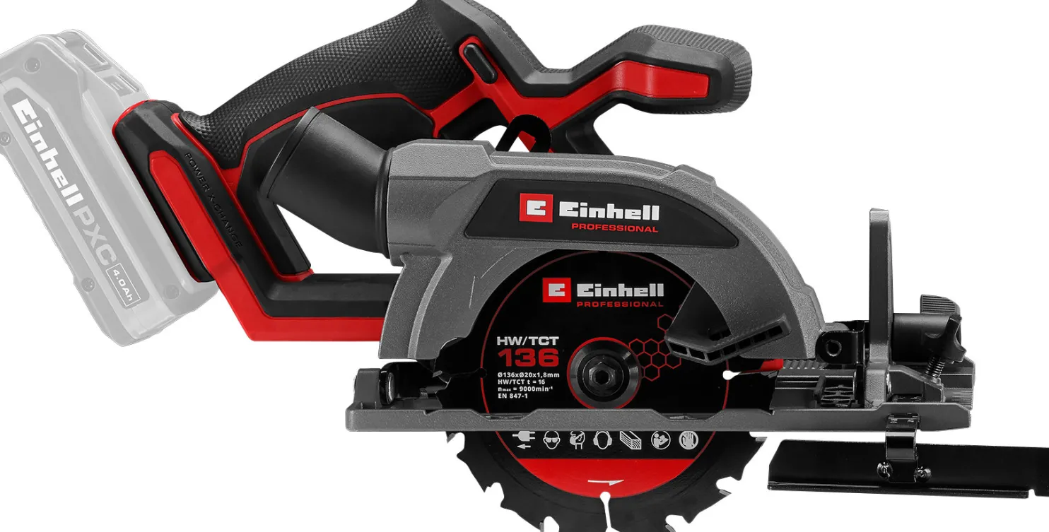 Akkupyörösaha Einhell TP-CS 18/136-C Li BL Solo 18V ilman akkua