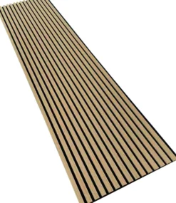 Akustiikkalevy Aarni rimapaneeli, 21x605x2400mm, öljytty tammi puuviilu