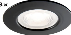 Alasvalo Airam Fio fix, IP44, 6W/930 540lm,himmennettävä, 3kpl, eri vaihtoehtoja