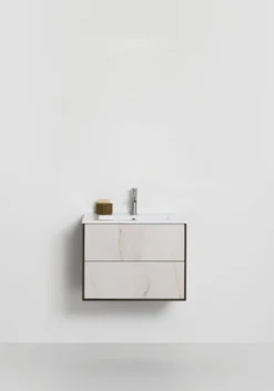 Allaskaappi altaalla Hafa Edge Stone, 470x610x465mm, 2 ltk, savu tammi