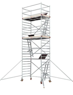 Alumiiniteline Tikli Jumbo 9900-6P, tasokorkeus 6.5m, 250x135cm
