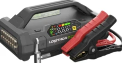 Apukäynnistin Lokithor JA3000 Pro 12 V LiFePO4, 150 PSI:n kompressorilla