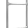 2-askelmaiset trampoliinin tikkaat, teräs, hopea, 102,6 cm