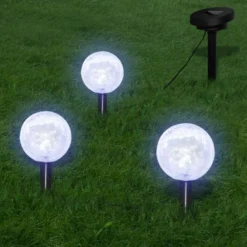 Aurinkoenergiamalja valot 3 lediä maapiikit & aurinkopaneeli