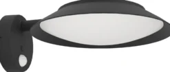 Aurinkokennoseinävalaisin Eglo Cerrisi, musta/valkoinen