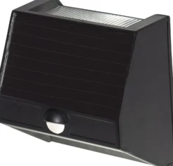 Aurinkokennoseinävalaisin Star Trading Wally 110x110x60mm liiketunnistin musta