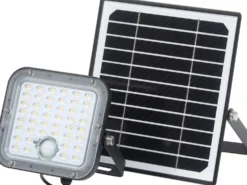 Aurinkokennovalonheitin liiketunnistimella Osram Endura Flood Split 10W 840 4000K kaukosäädin musta
