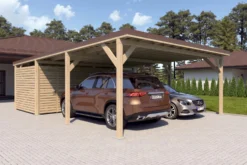 Autokatos Holzbrüder Ralf 52m2 varastolla