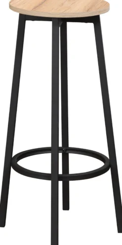 Baarijakkara Home4You HANNES 38x38xK70 cm, rustiikkinen melamiini, ruskea
