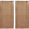 Bambu rullaverhot 2kpl 150 x 220 cm ruskea