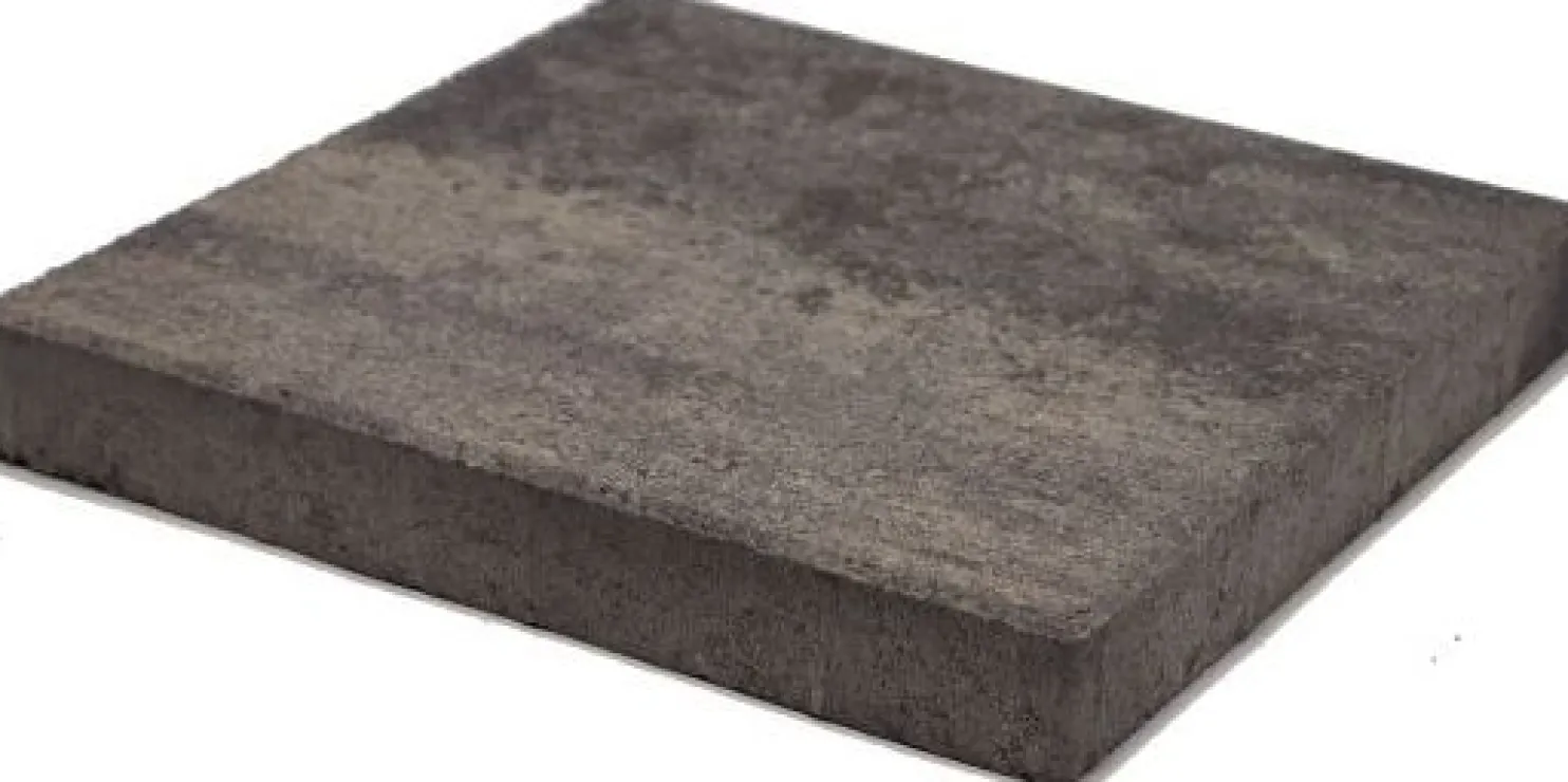 Betonilaatta Rudus 398x398x50 mm sileä mustaharmaa
