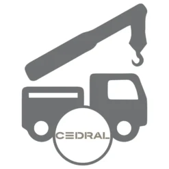Cedral-kuorman purku nosturilla