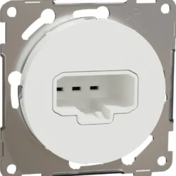 DCL-valaisinpistorasia seinään Schneider Electric ELKO One, IP21, uppoasennus, keskiölevyllä, jousiliitos