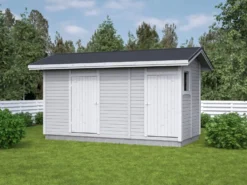 Elementtivarasto Timburg E6d 4540x2140 mm 9.72 m² puuvalmis