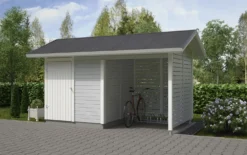 Elementtivarasto Timburg E4M 4040x2140 mm 8.65 m² puuvalmis