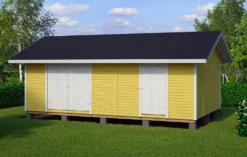 Elementtivarasto Timburg E18 7040x4240 mm 29.85 m² puuvalmis