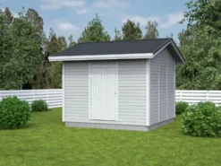 Elementtivarasto Timburg E9 3040x3180 mm 9.67 m² puuvalmis