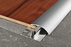 Eritasolista Progress Profiles Zero Curve 2,7m 40mm 7-13mm anodisoitu hopea