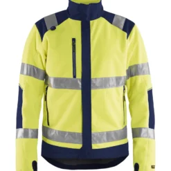 Fleecepusero Blåkläder 4888 Highvis huomiokeltainen/sininen