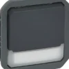 Hakuvalollinen vaihtopainikemekanismi Legrand Plexo 10 A IP55 12 V hakuvalolla, antrasiitti