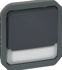 Hakuvalollinen vaihtopainikemekanismi Legrand Plexo 10 A IP55 12 V hakuvalolla, antrasiitti