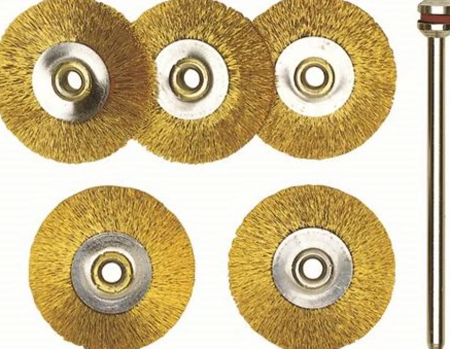 Harjasarja porakoneelle Proxxon 28962, messinkiharjat, 22mm, 5 kpl