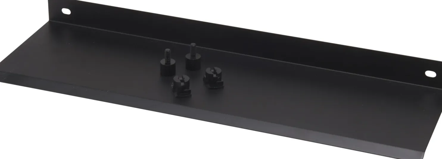 Hylly Fibrotech akustiikkalevyyn, 355x110x24mm, teräs