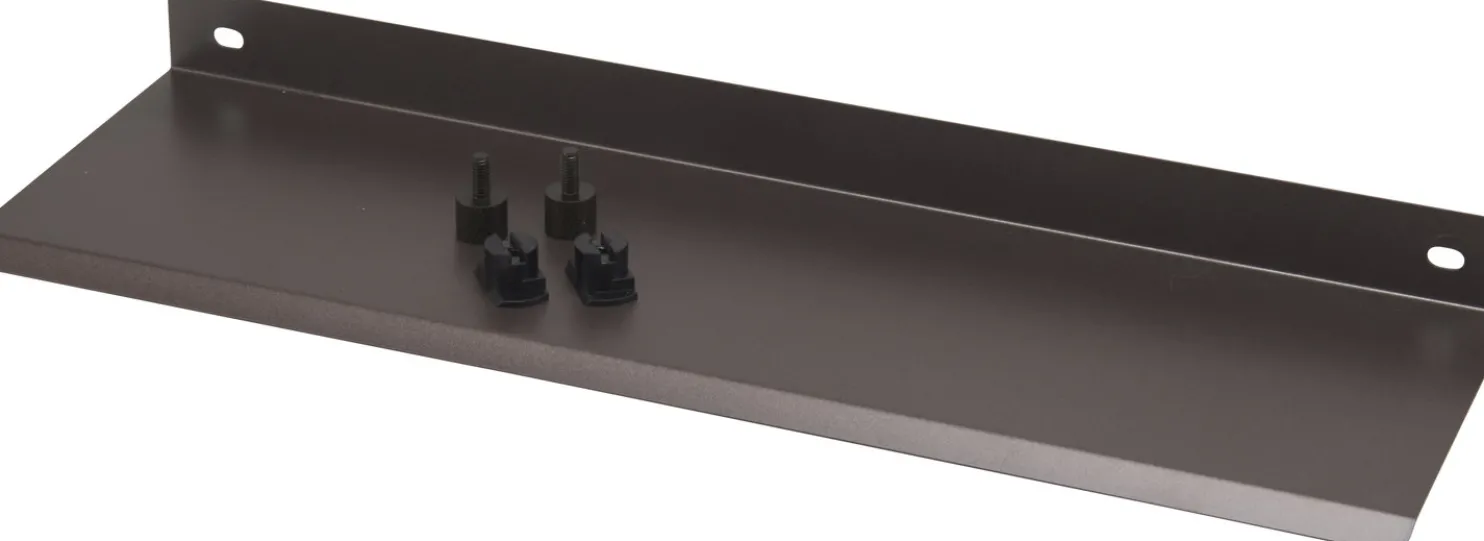 Hylly Fibrotech akustiikkalevyyn, 355x110x24mm, teräs