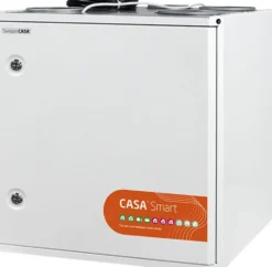 Ilmanvaihtokone lämmöntalteenotolla Swegon Casa R5 Smart RH alle 240m2 35-120 l/s kosteutusautomatiikka eri kätisyyksiä