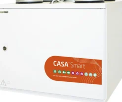 Ilmanvaihtokone lämmöntalteenotolla Swegon Casa W5 Smart WA RH alle 250m2 30-130 l/s kosteutusautomatiikka eri kätisyyksiä