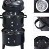 3-in-1 hiilisavustin bbq-grilli 40x80 cm