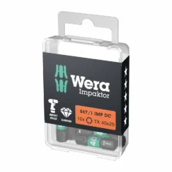 Iskukärkisarja Wera 867/1 Impaktor TORX T40 x 25mm, 10 kpl