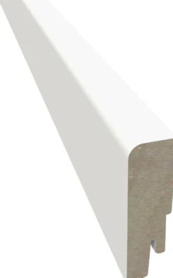 Jalkalista Kährs 16x60x2400mm, pyöristetty MDF, valkoinen, maalattu