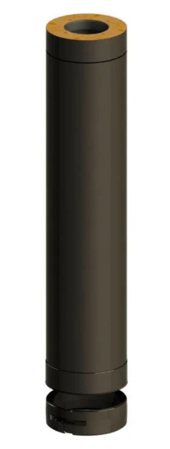Jeremias Saunan Piippu ECO, 1000 mm jatko-osa Ø115 mm, musta