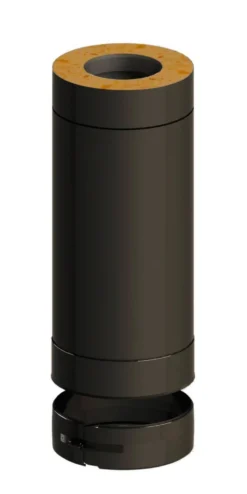 Jeremias Saunan Piippu ECO, 500 mm jatko-osa Ø115 mm, musta