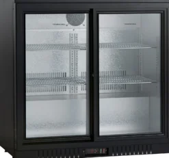 Jääkaappi lasiovella Scandomestic SC211SLE 90 cm musta
