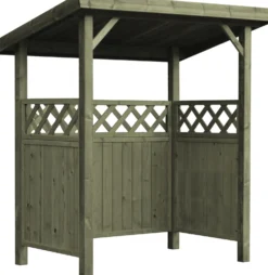 Jätekatos Lux Tupla pulpettikatto, 600l tai 2x240l astialle, eri värejä