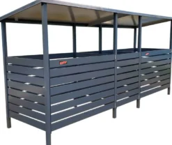 Jätekatos Tikli L+ alumiini 2 x 660 l + 1 x 370 l