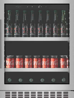 Juomakaappi mQuvée BeerServer 60 BS60S-700, 60cm, teräs, integroitava