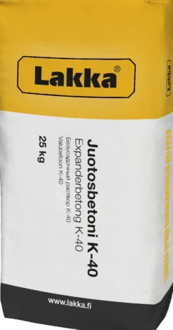 Juotosbetoni Lakka K-40, eri kokoja