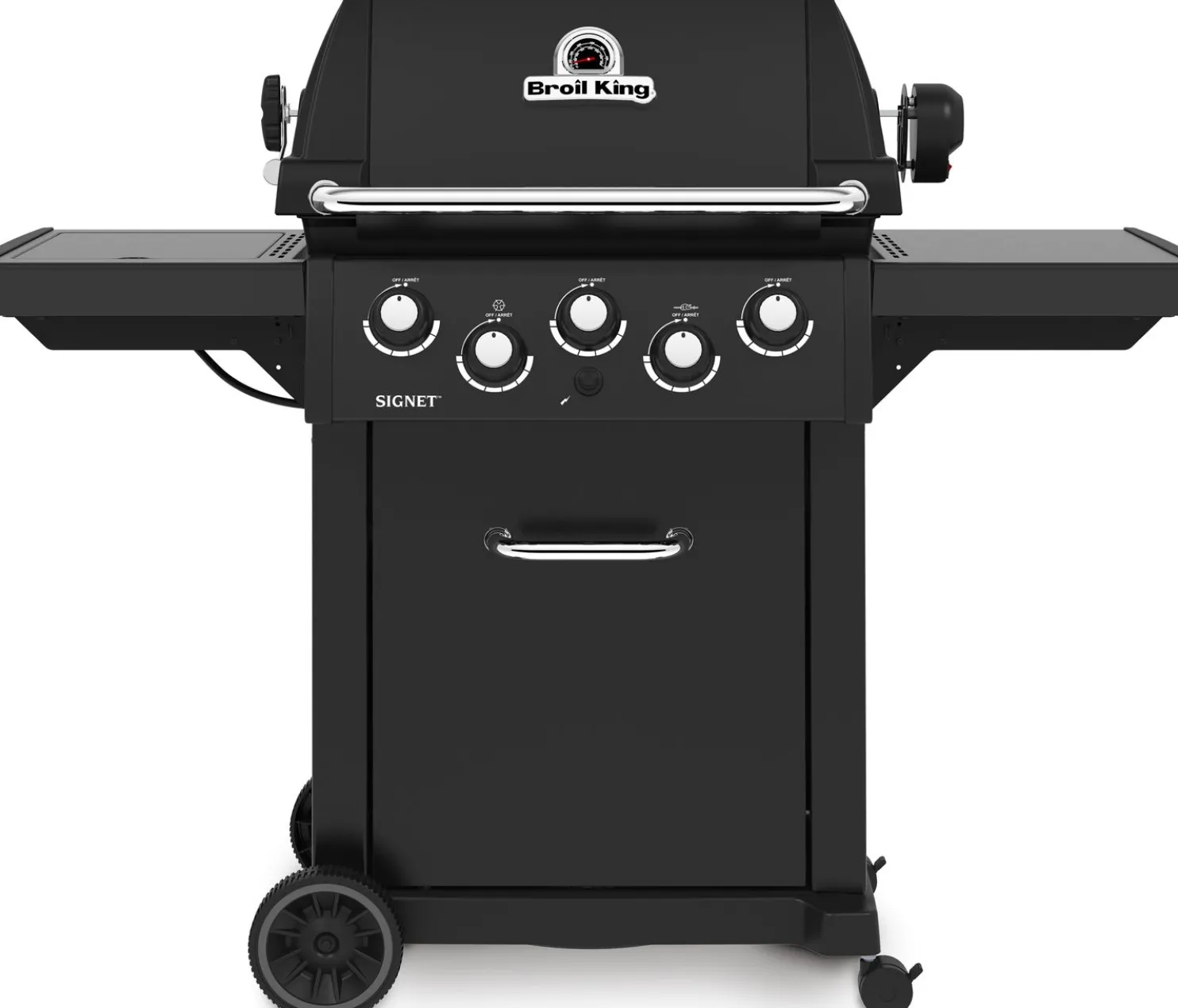 Kaasugrilli Broil King Signet 390 Shadow, 3 poltinta, sivukeitin, varraspaahdin