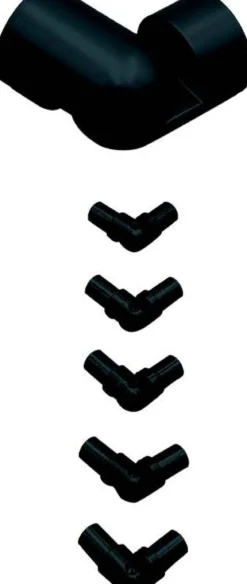 Kaiteen kulmaosa Dolle Clean Black Corner Kit musta
