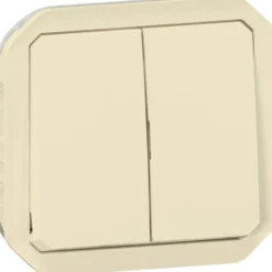 Kaksoismonitoimikytkin/-painikemekanismi Legrand Plexo 10 A IP55, beige